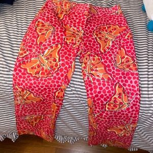 Vintage Lilly Pulitzer butterfly capris